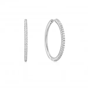 Silver Glam Hoop Earrings E037-07H Ania Haie Jewellery