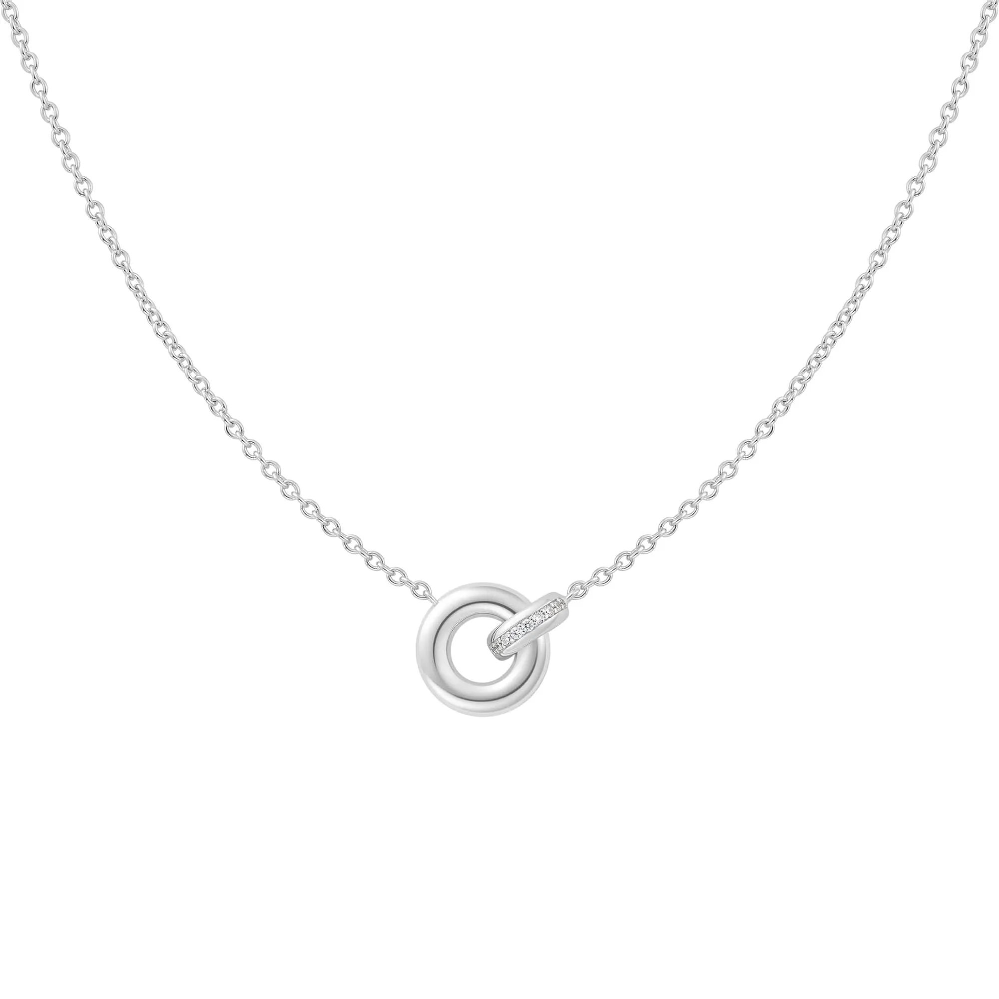 Silver Linked Necklace N062-02H Ania Haie Jewellery