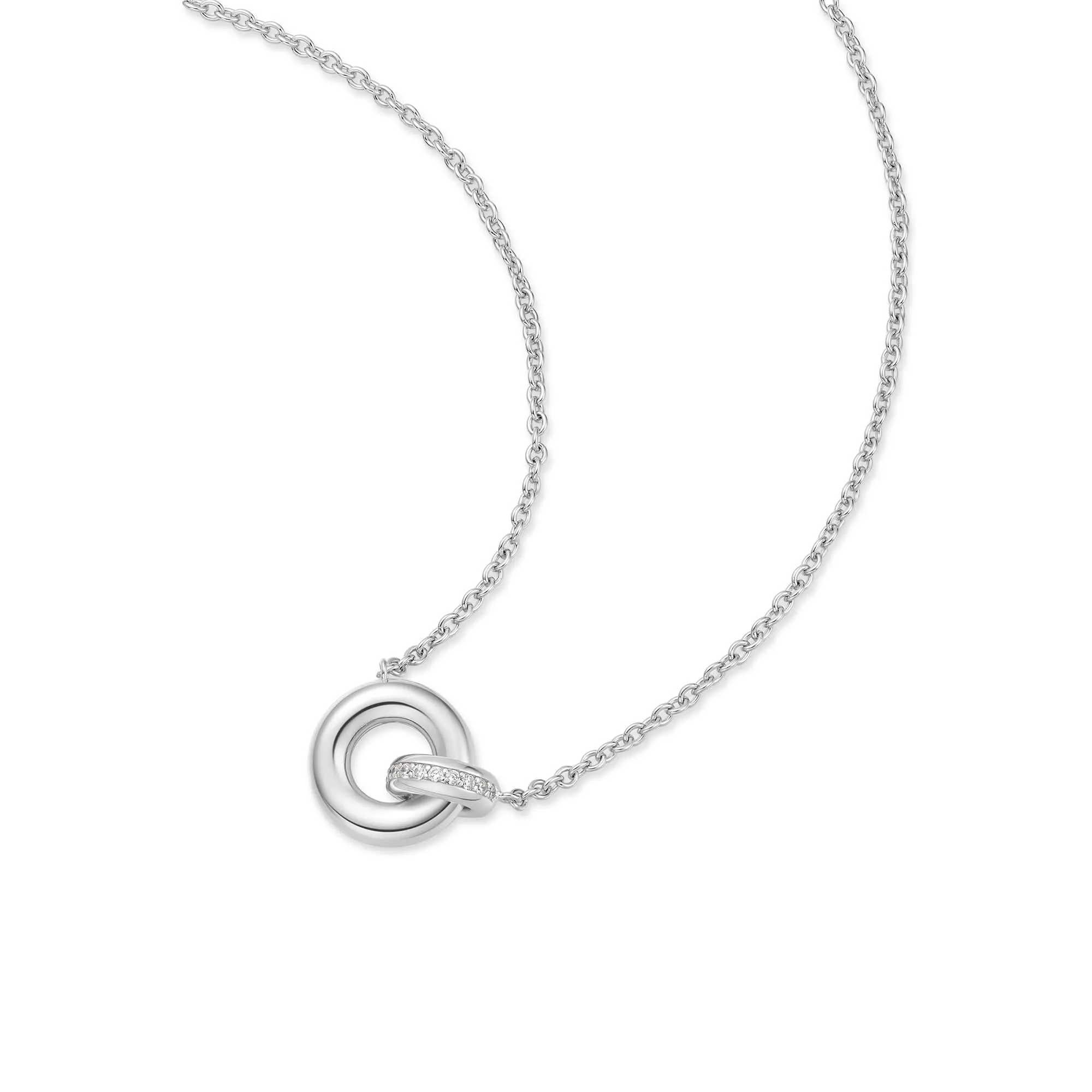Silver Linked Necklace N062-02H Ania Haie Jewellery