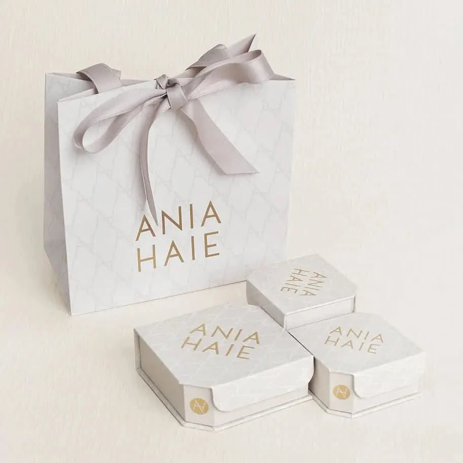 Silver Small Chubby Sparkling Huggie Hoop Earrings E065-04H Ania Haie Jewellery