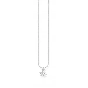 Silver Star & Moon Necklace 45cm KE2068-051-14-L45v Thomas Sabo Necklaces