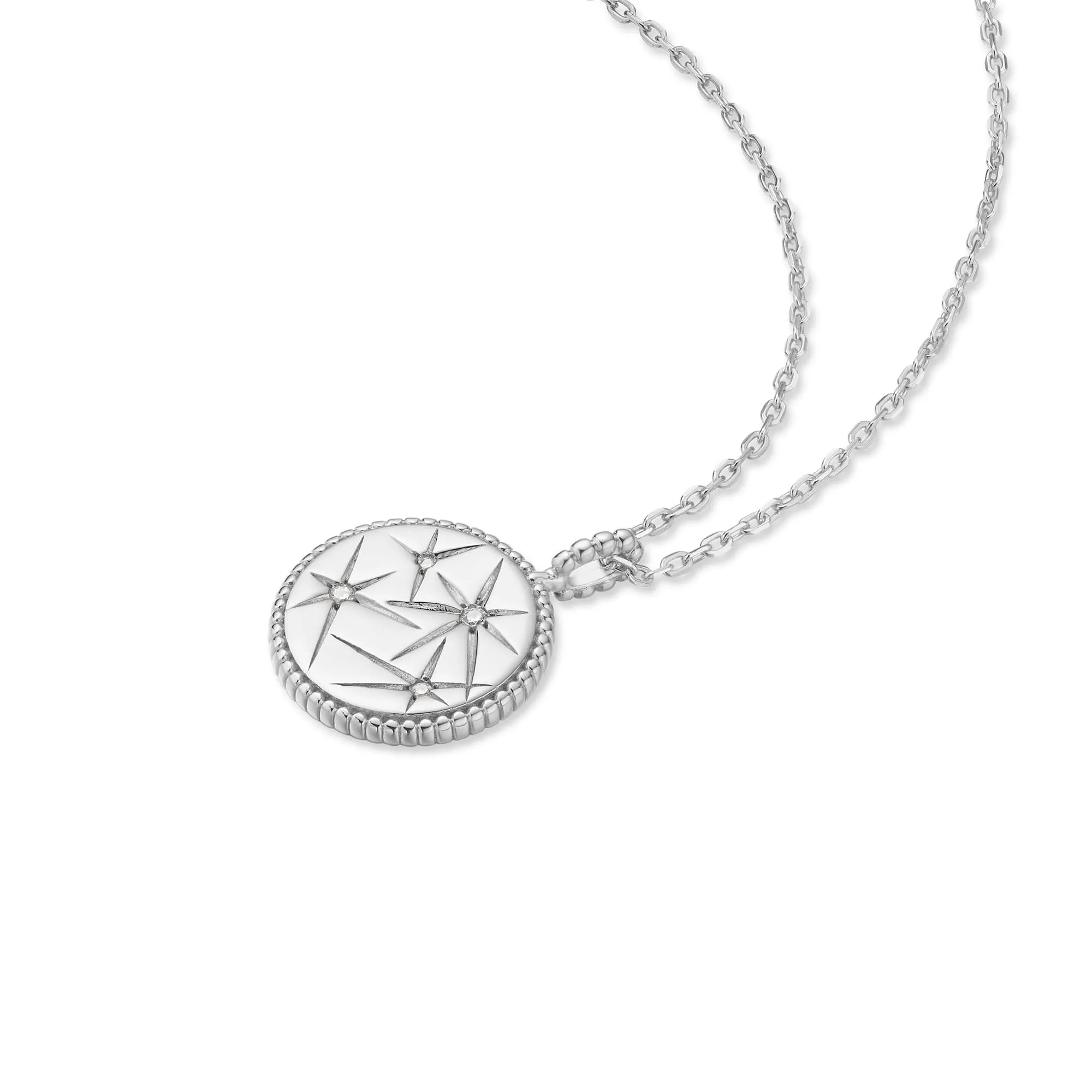 Silver Starry Charm Necklace N065-08H Ania Haie Jewellery