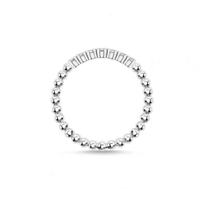 Silver Zirconia Dot Stacking Ring TR2323-051-14 Thomas Sabo Rings