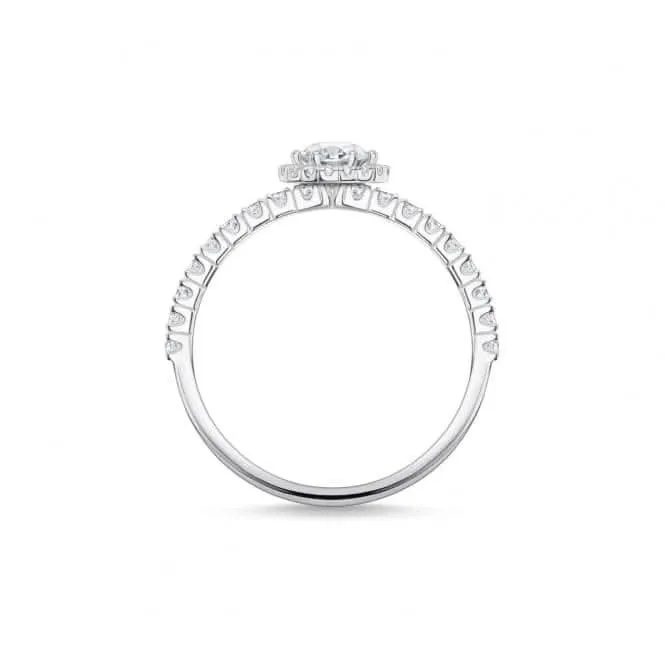 Silver Zirconia French Setting Stacking Ring TR2326-051-14 Thomas Sabo Rings
