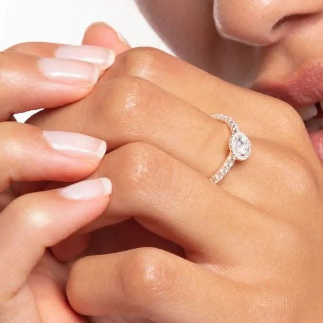 Silver Zirconia French Setting Stacking Ring TR2326-051-14 Thomas Sabo Rings