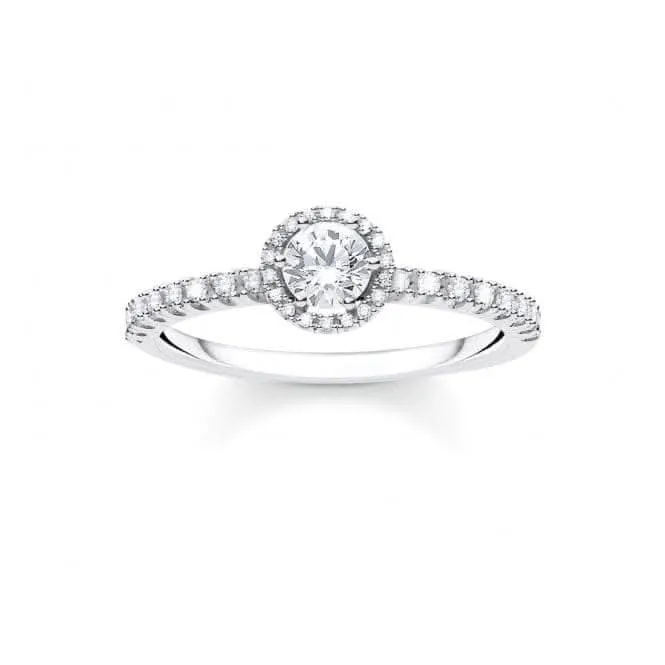 Silver Zirconia French Setting Stacking Ring TR2326-051-14 Thomas Sabo Rings