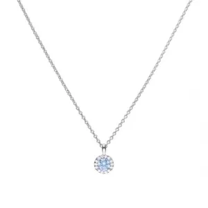 Sky Blue Cubic Zirconia Pave Pendant P4780 Diamonfire Jewellery