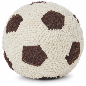 Smallstuff Off White/ Brown Knitted Football Boucl