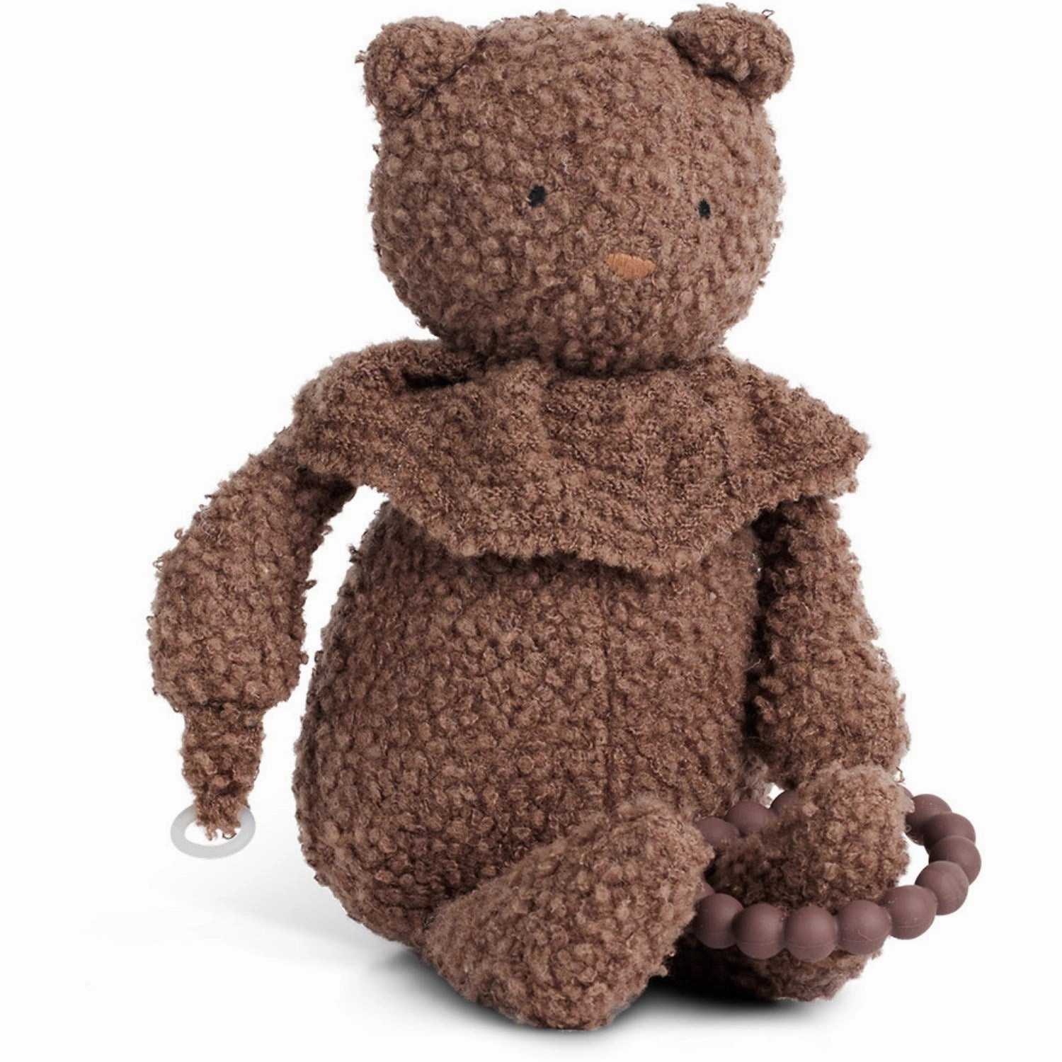 Smallstuff Rose Brown Activity Bear Boucl Merino Wool