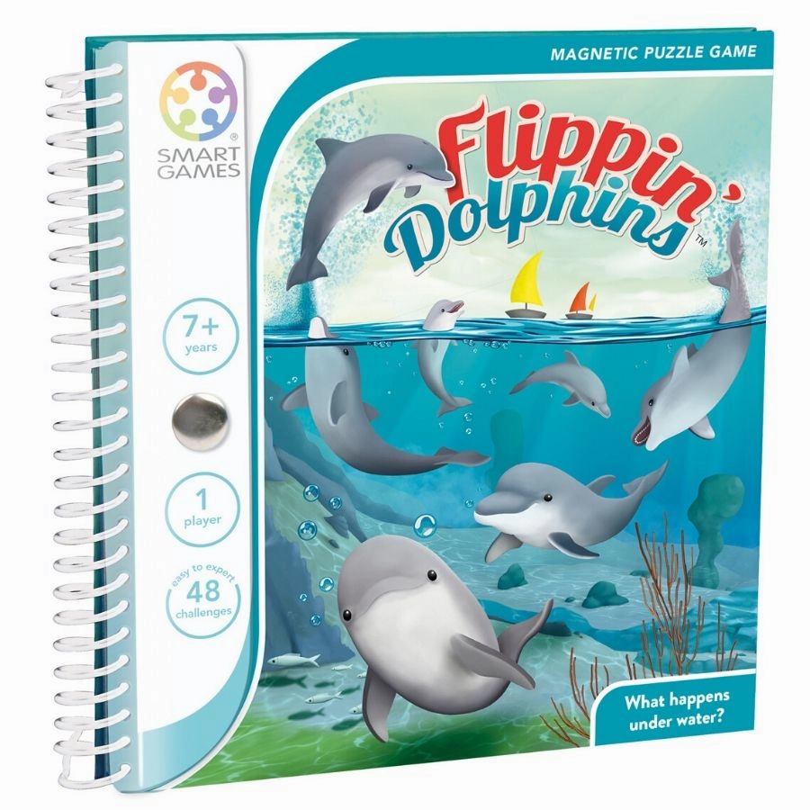 Smart Games - Flippin Dolphins Magnetic Travel Game
