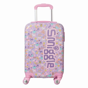SMIGGLE Beam Four Wheel Travel Trolley Bag, Colour Lilac
