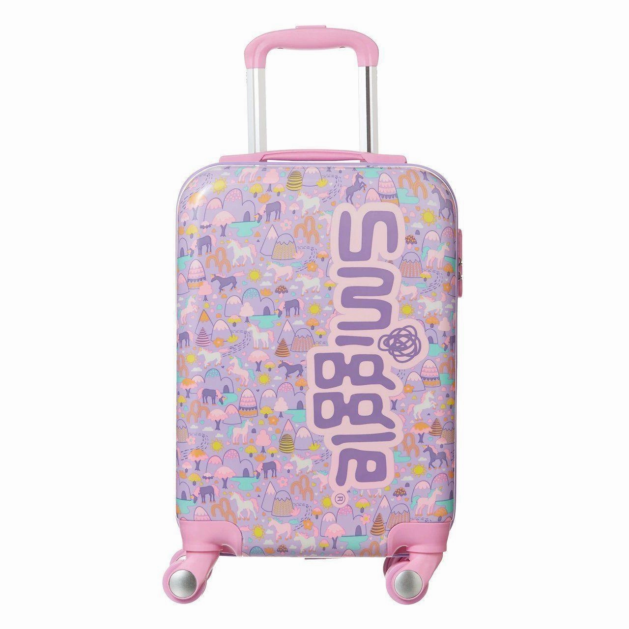 SMIGGLE Beam Four Wheel Travel Trolley Bag, Colour Lilac