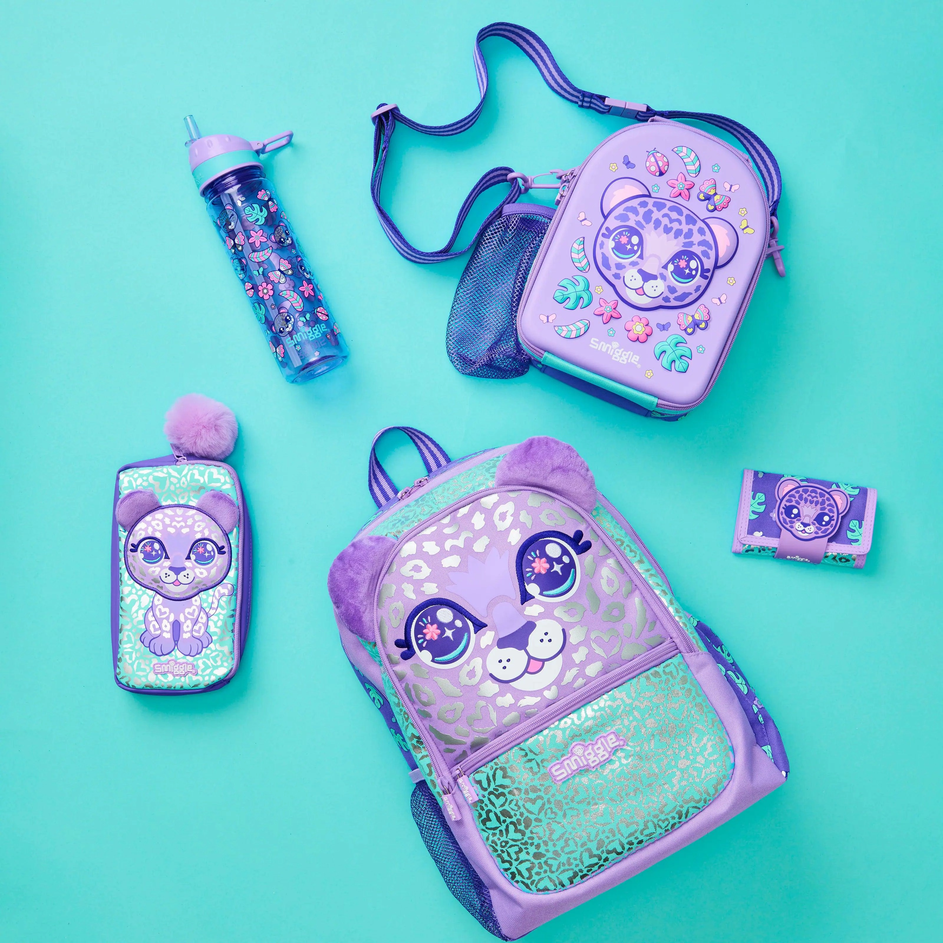 SMIGGLE Best Budz Character Pocket Pencil Case - Lilac