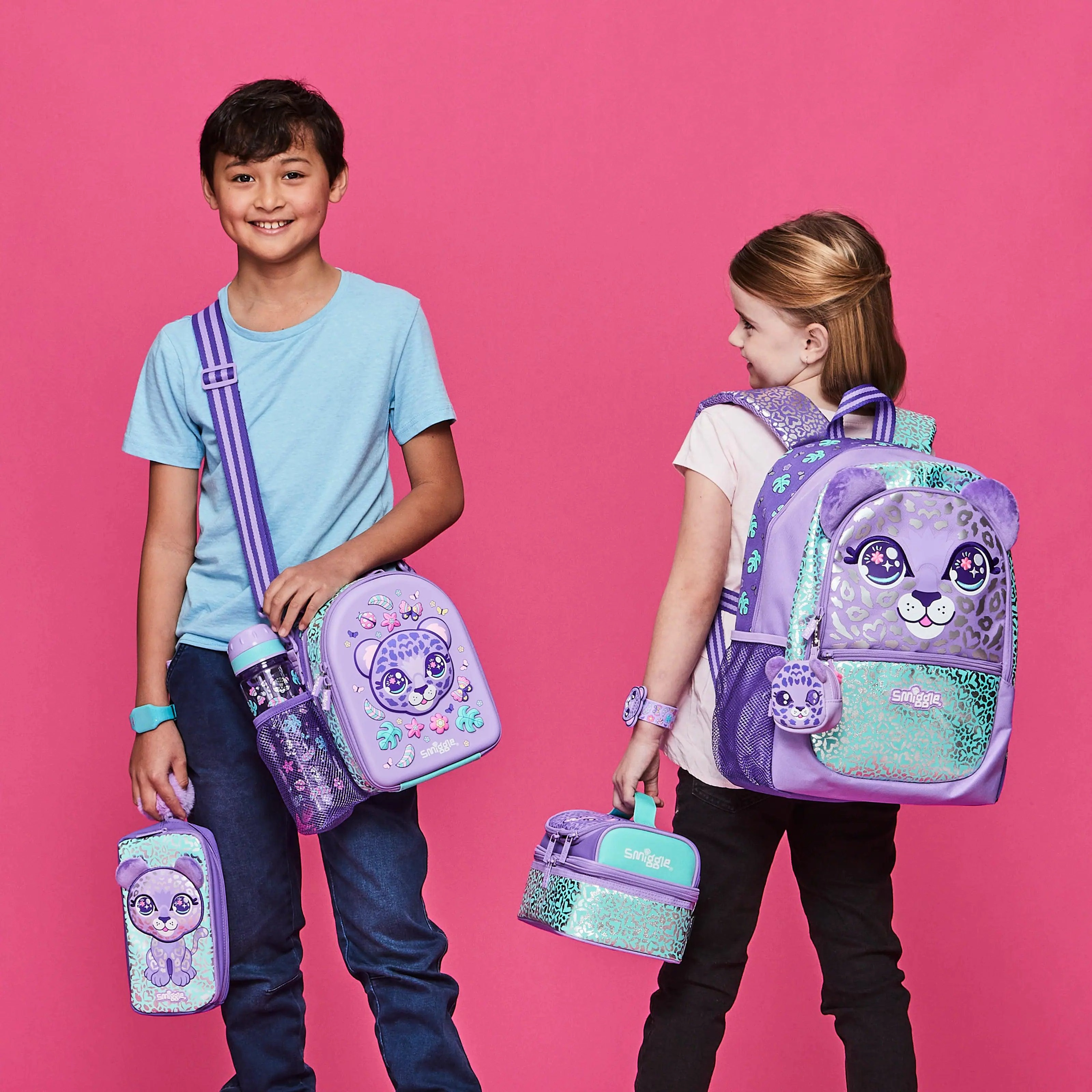 SMIGGLE Best Budz Character Pocket Pencil Case - Lilac