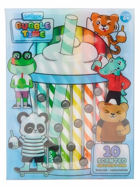Smiggle Bubble Time Pen Pack - Blue