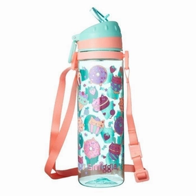 SMIGGLE Dizzy Strap Drinking Bottle, Mint/Peach