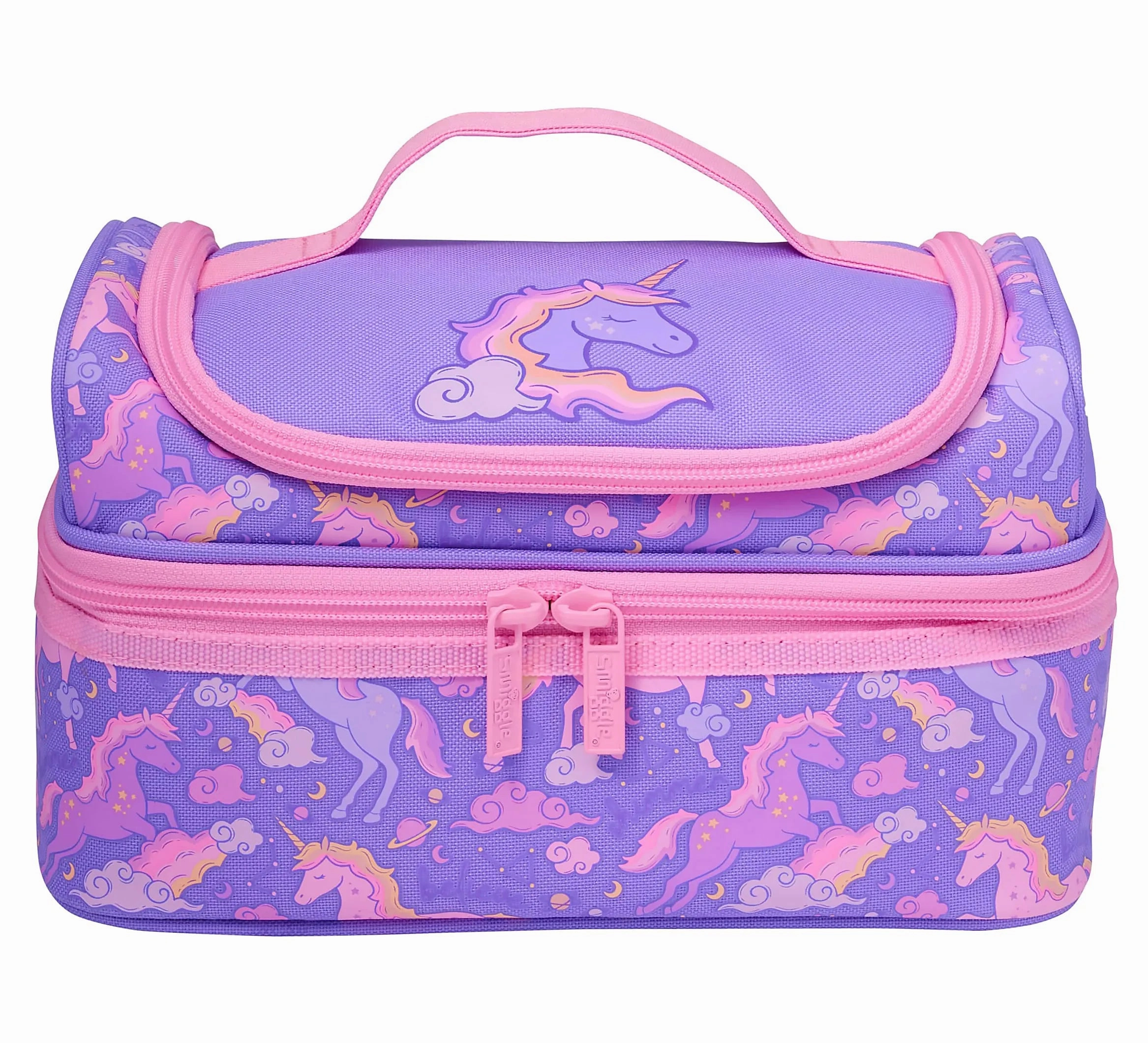 Smiggle Eclipse Double Decker Lunchbox- Lilac