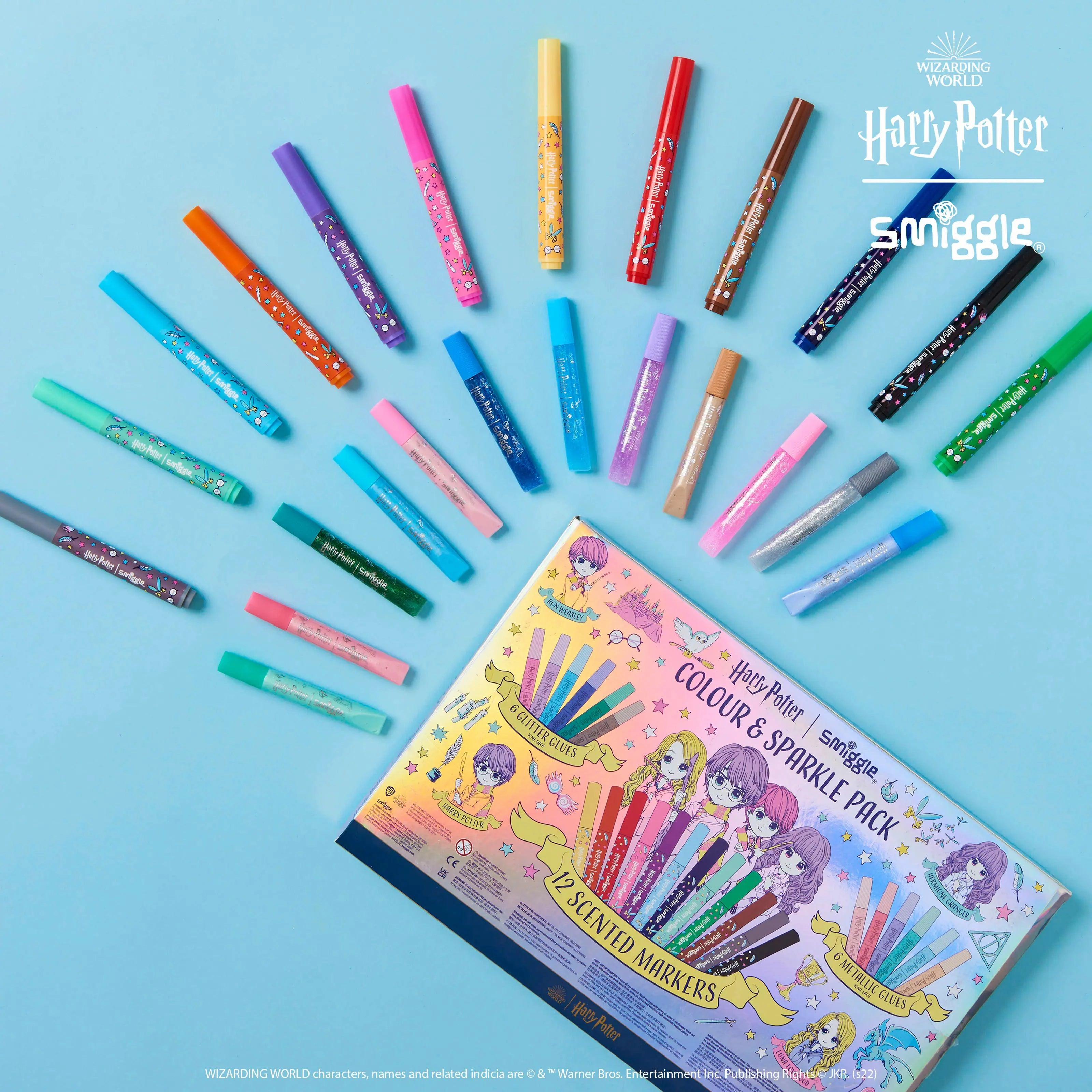 SMIGGLE Harry Potter Marker And Glitter Glue Pack