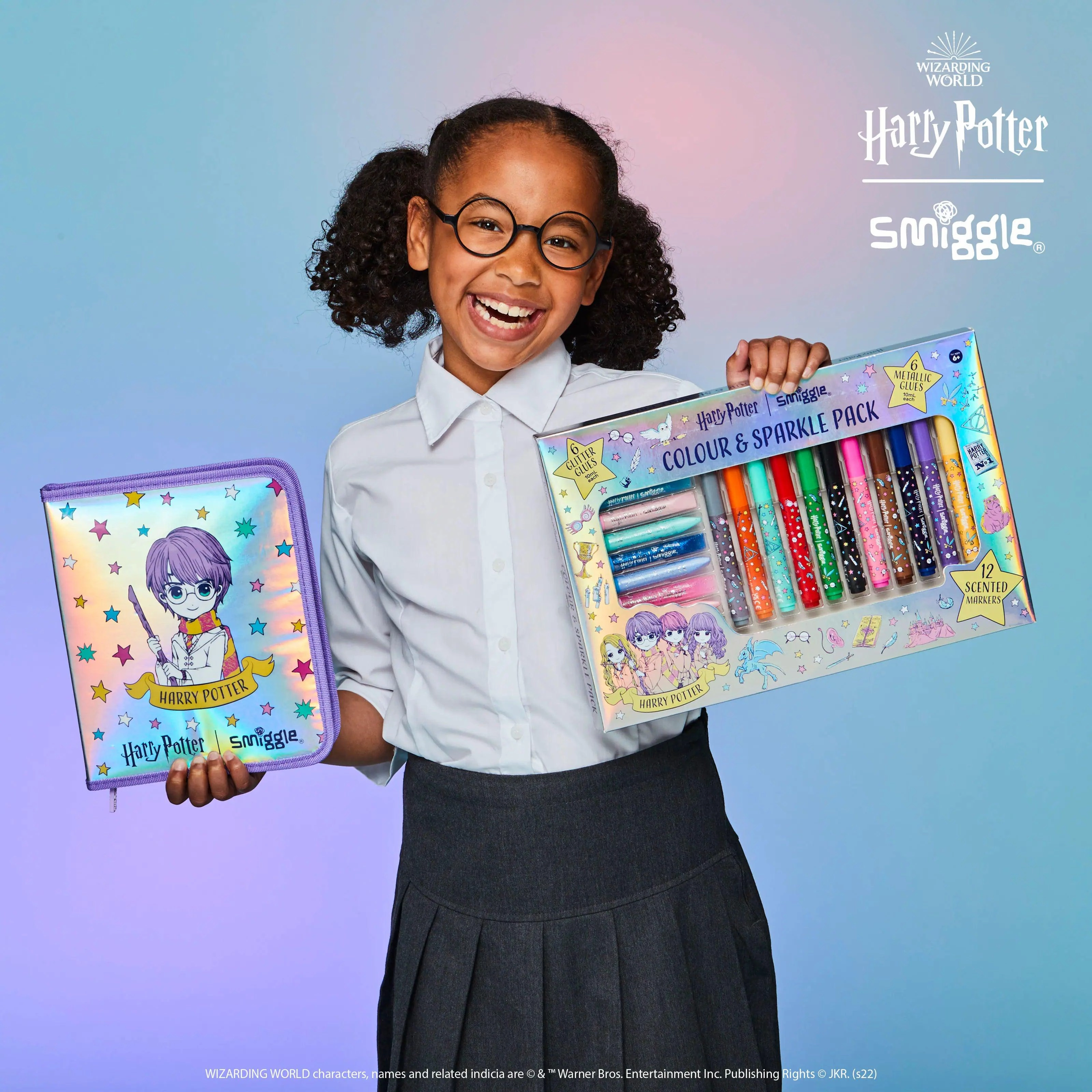 SMIGGLE Harry Potter Marker And Glitter Glue Pack