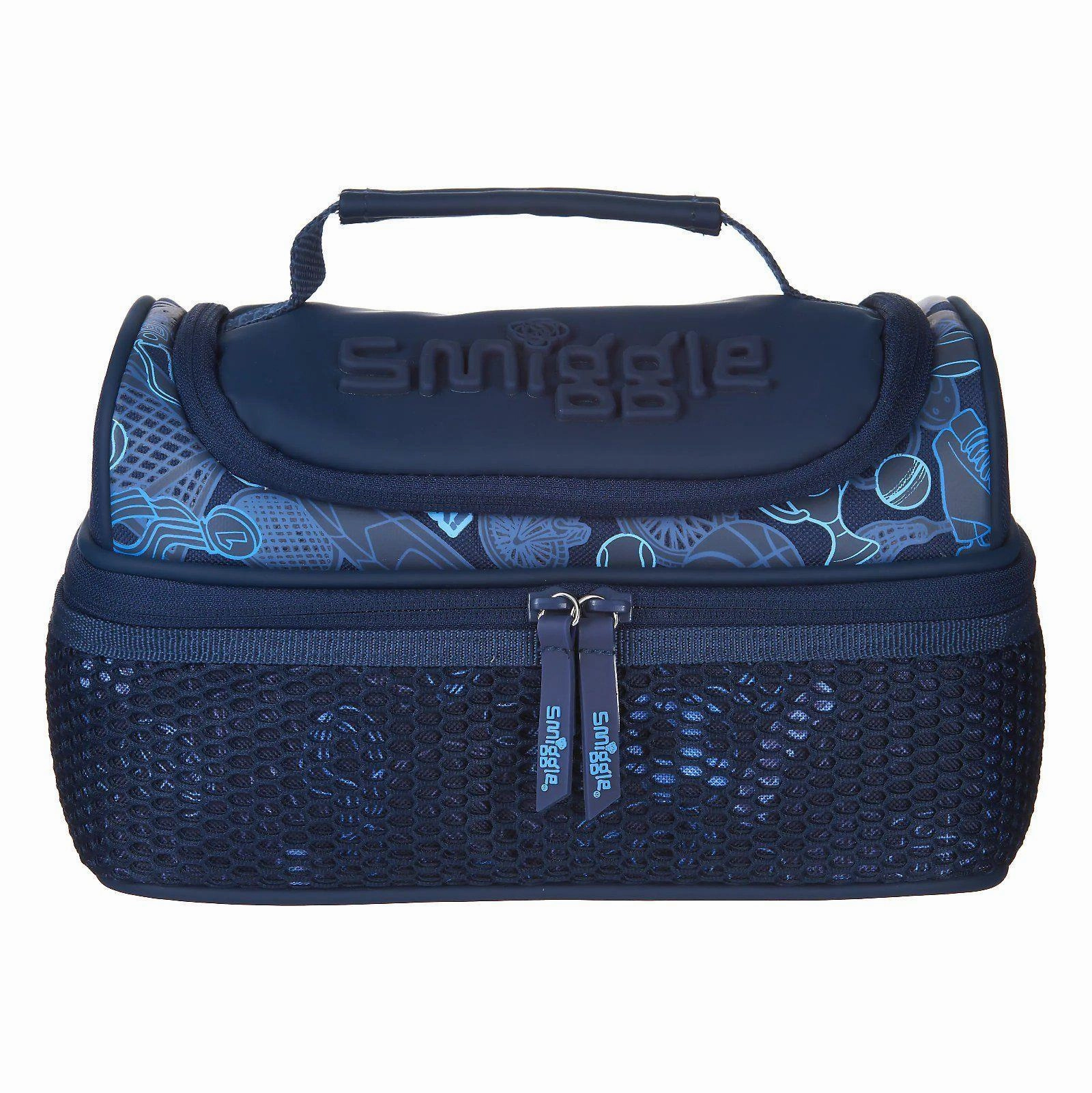 SMIGGLE Mesh Double Decker Lunchbox - Navy