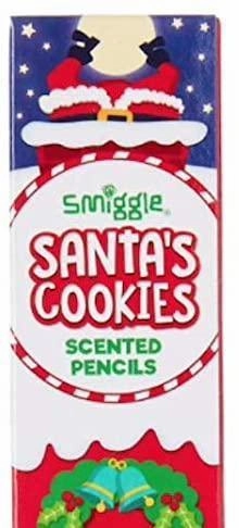 SMIGGLE Santa's Cookies Scented HB Pencils x 4 - Red