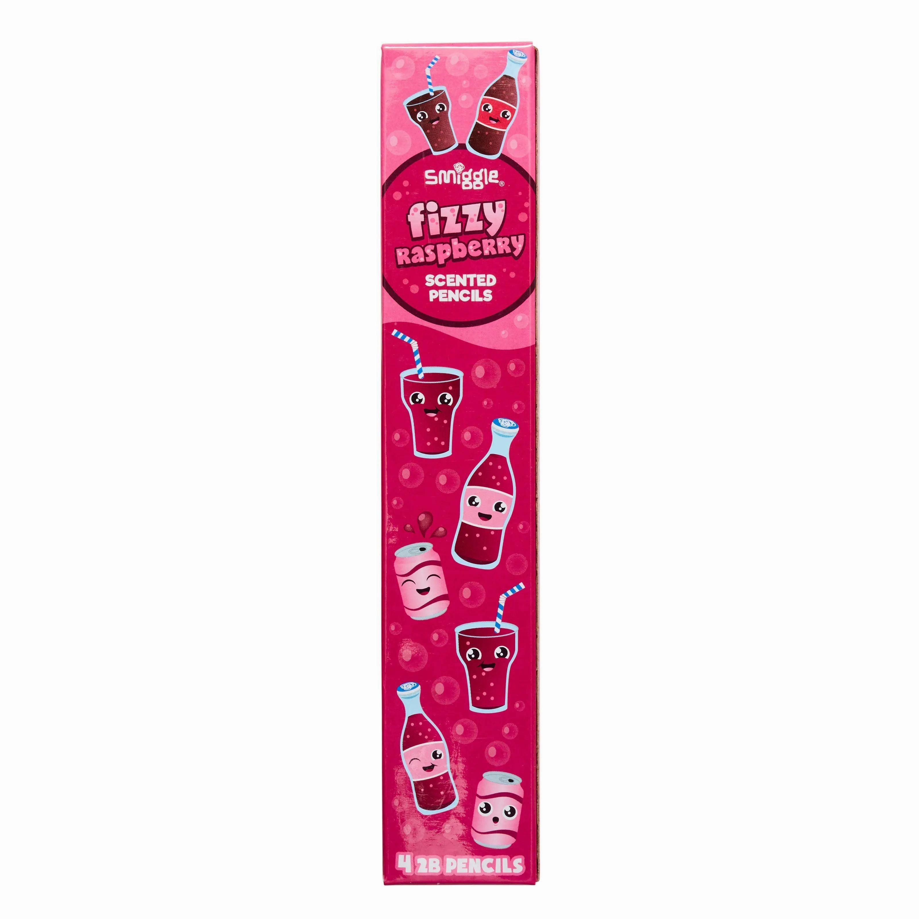 SMIGGLE Scented Pencil Pack X4 - Fizzy Raspberry