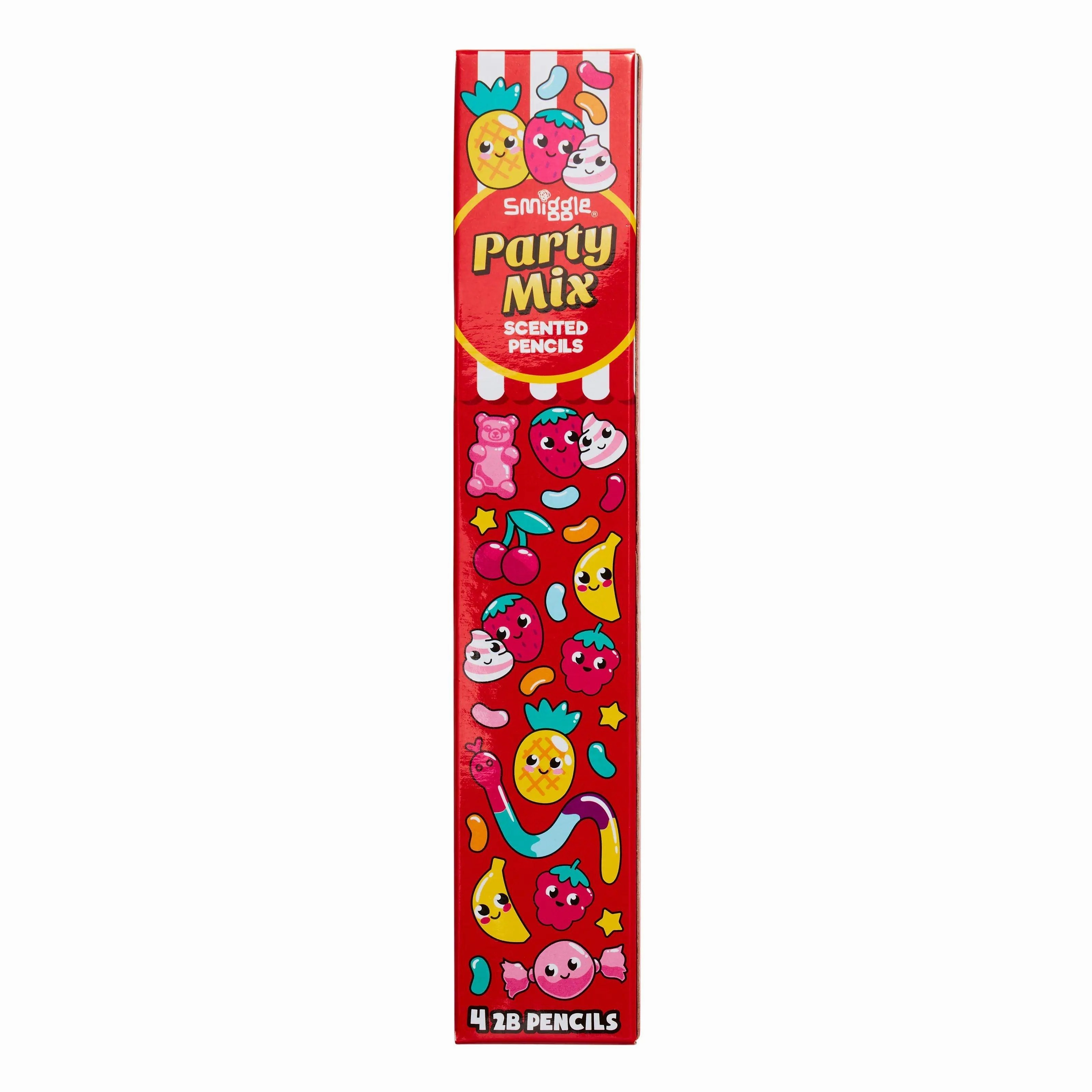 SMIGGLE Scented Pencil Pack X4 - Party Mix