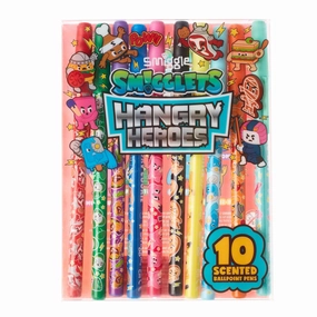 SMIGGLE SMIGGLEts Hangry Heroes Pen Pack X10 - Colour Mix