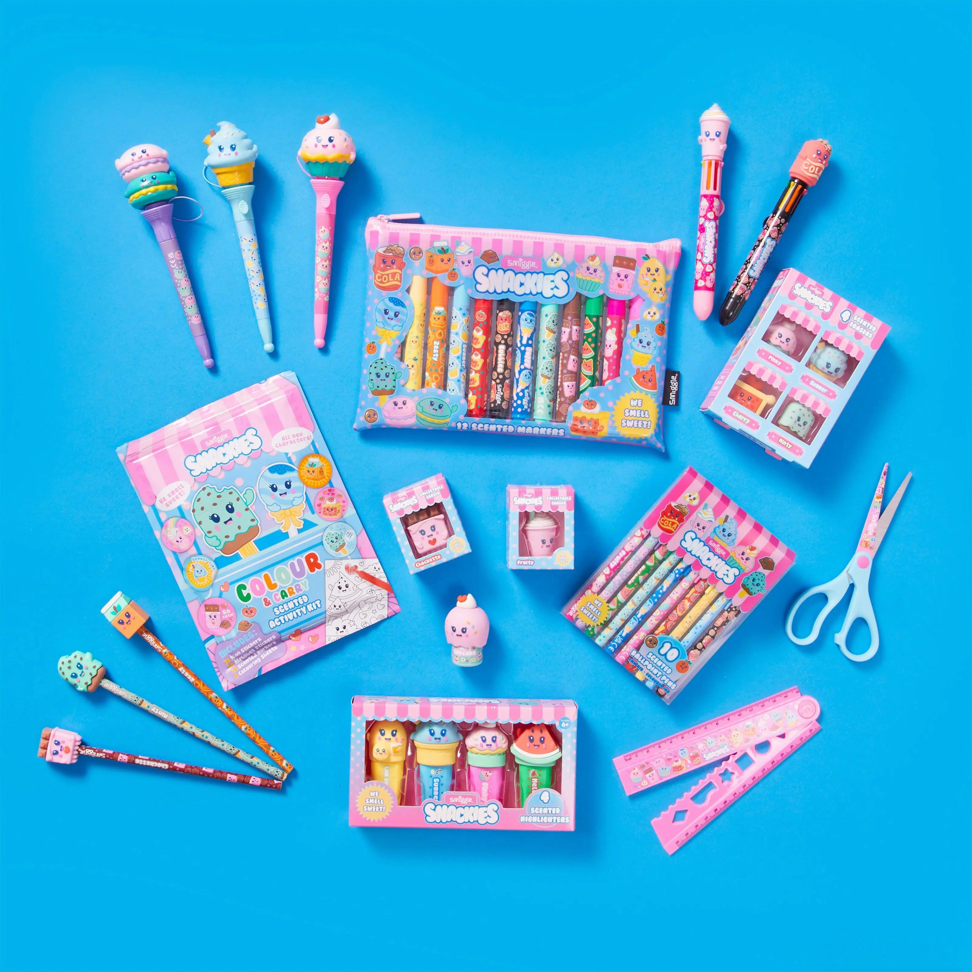 SMIGGLE Snackies Scented Marker Pack X12