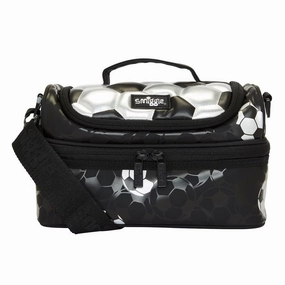 SMIGGLE Striker Double Decker Lunchbox With Strap - Silver