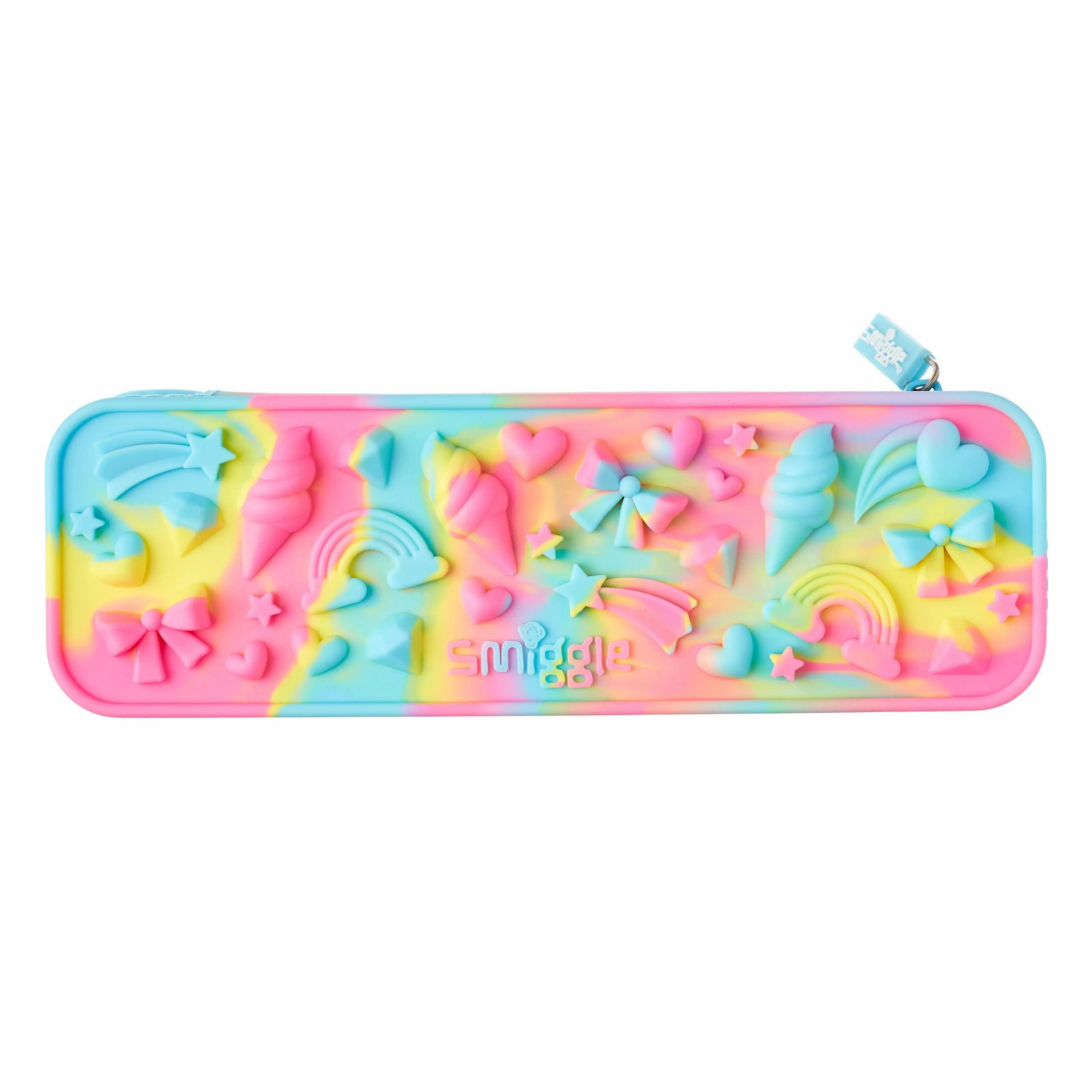 SMIGGLE Swirl Silicone Pencil Case - Blue