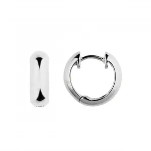 Solid Plain 15mm Hoop Earrings 66847HP Dew Jewellery