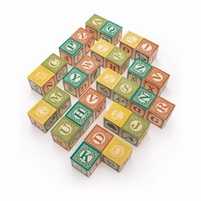Spanish Wooden Alphabet Blocks