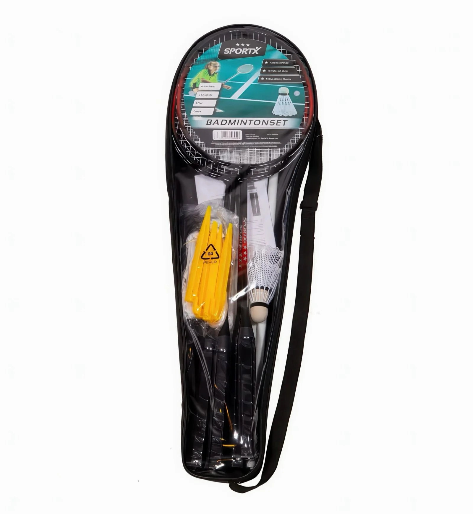 SportX Badminton Set with Net