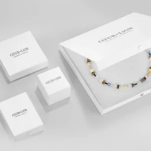 Stainless Steel Crystal Glass Multicolour Pastel 1 Necklace  5086/10-1522 Coeur De Lion Jewellery