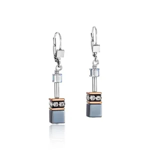 Stainless Steel Crystal Ice Blue Earrings 4015/20-0730 Coeur De Lion Jewellery