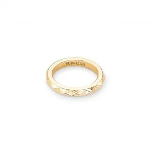 Stainless Steel Gold Ring 0135/40-1600 Coeur De Lion Jewellery