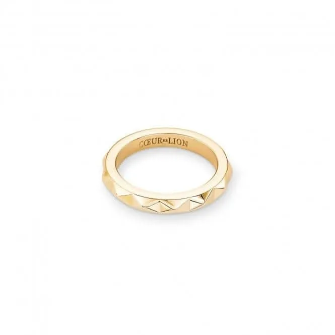 Stainless Steel Gold Ring 0135/40-1600 Coeur De Lion Jewellery