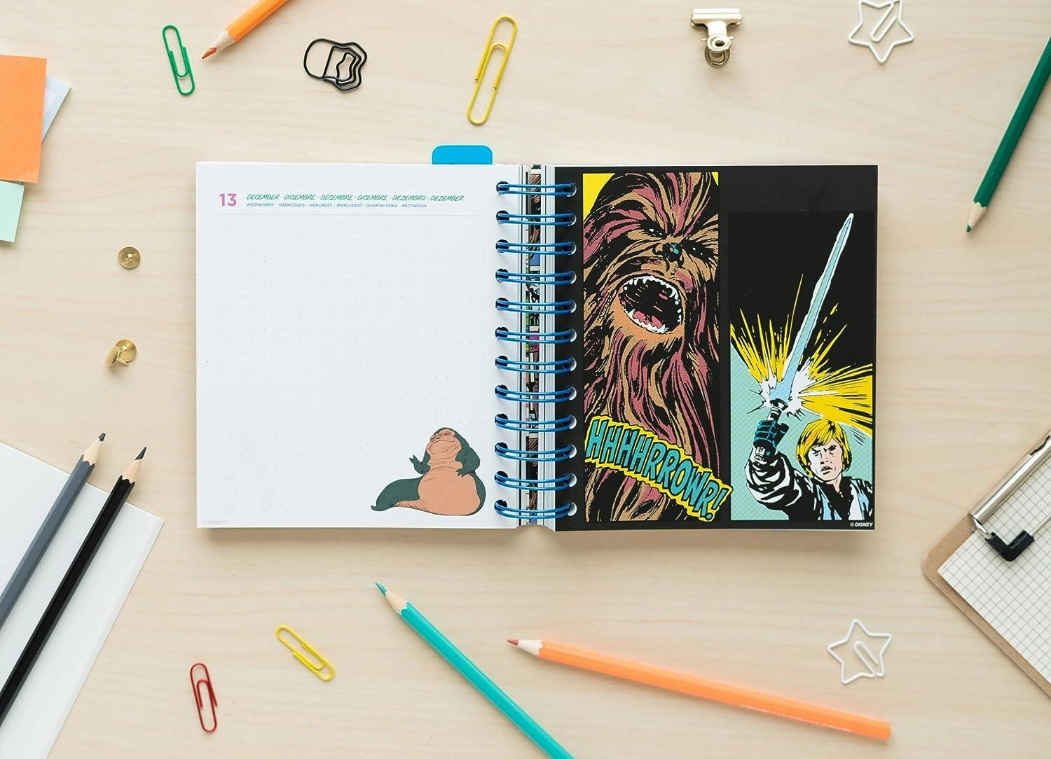 STAR WARS 2023/2024 Academic Diary Day To Page 11 Months