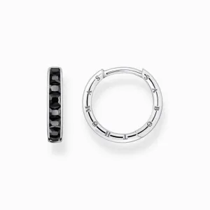 Sterling Silver Black Pavé Stones Earrings CR668-643-11 Thomas Sabo Earrings