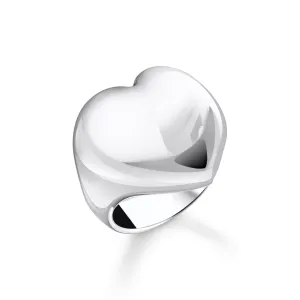 Sterling Silver Bold Elegance Heart Ring TR2471-001-21 Thomas Sabo Rings