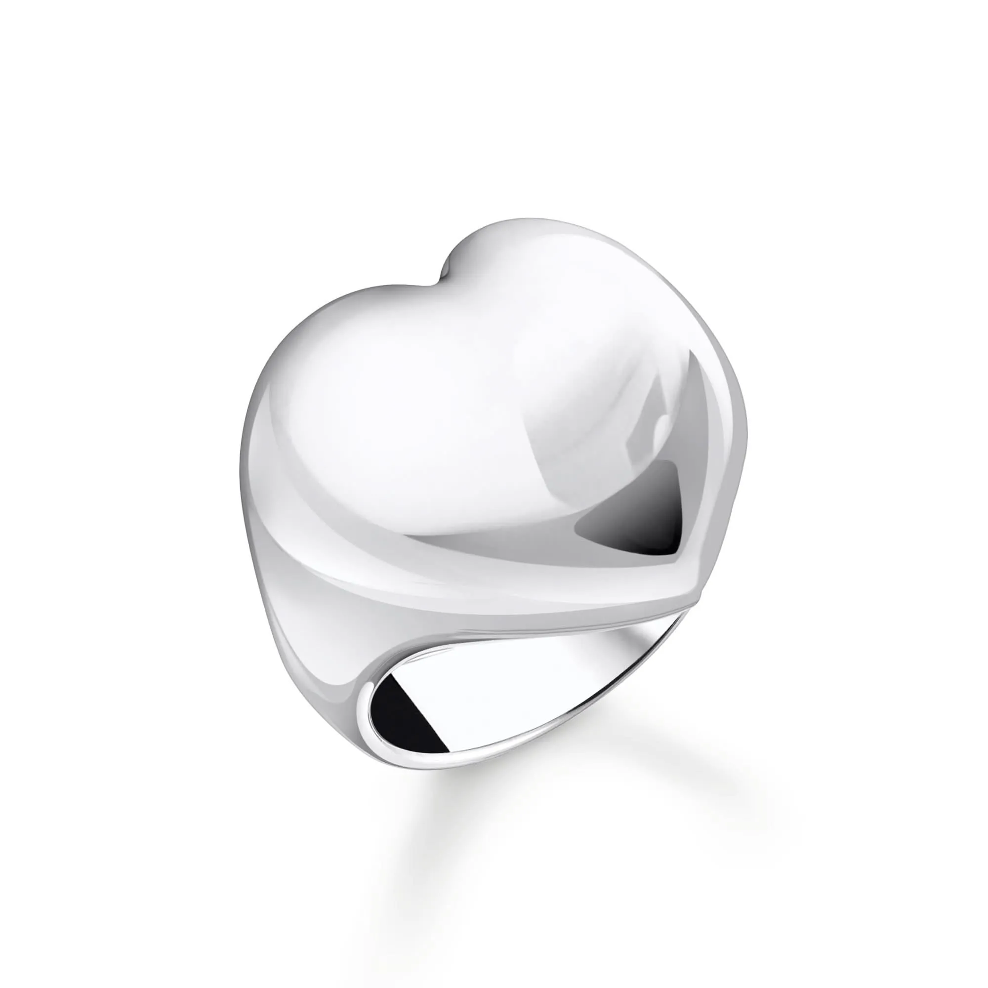 Sterling Silver Bold Elegance Heart Ring TR2471-001-21 Thomas Sabo Rings