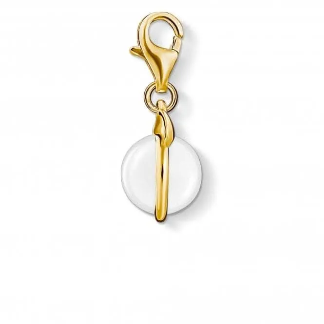 Sterling Silver Cats Ears Gold Charm Pendant 1841-413-14 Thomas Sabo Collectable Charms