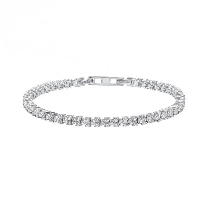 Sterling Silver Clear Cubic Zirconia Bracelet B5475 Diamonfire Jewellery