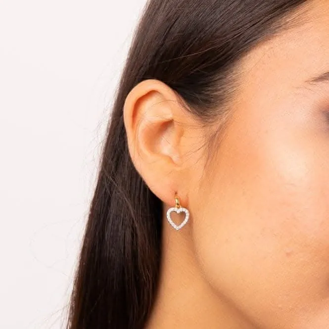 Sterling Silver Clear Cubic Zirconia Earrings E6398 Diamonfire Jewellery