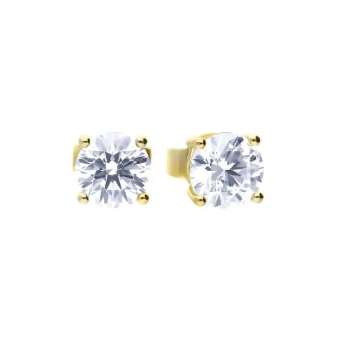 Sterling Silver Clear Cubic Zirconia Earrings E6401 Diamonfire Jewellery