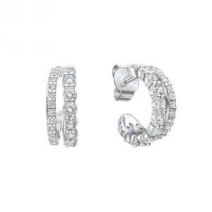 Sterling Silver Clear Cubic Zirconia Earrings E6405 Diamonfire Jewellery