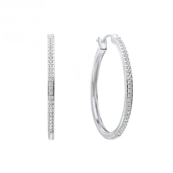 Sterling Silver Clear Cubic Zirconia Earrings E6413 Diamonfire Jewellery