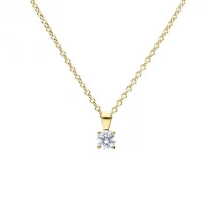 Sterling Silver Clear Cubic Zirconia Pendant P5393 Diamonfire Jewellery