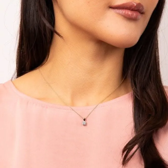 Sterling Silver Clear Cubic Zirconia Pendant P5393 Diamonfire Jewellery